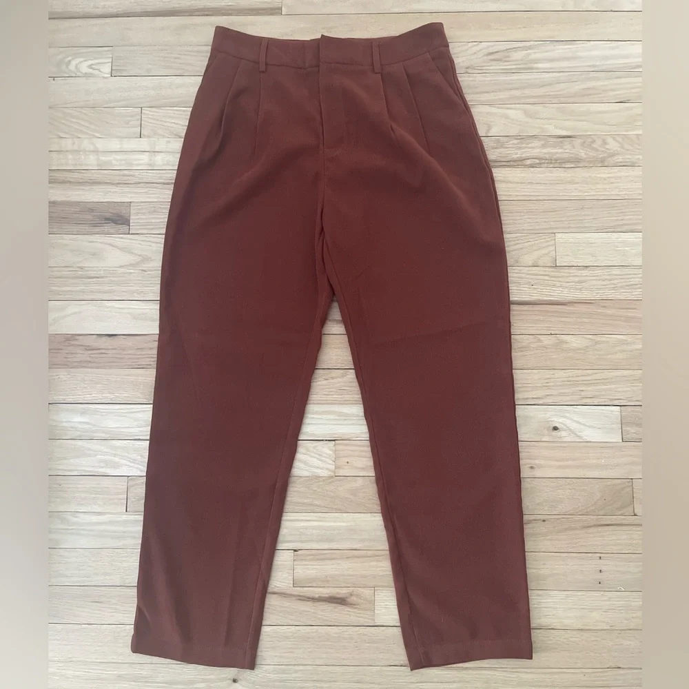 NWT Commense brick red straight leg pants - Picture 5 of 10